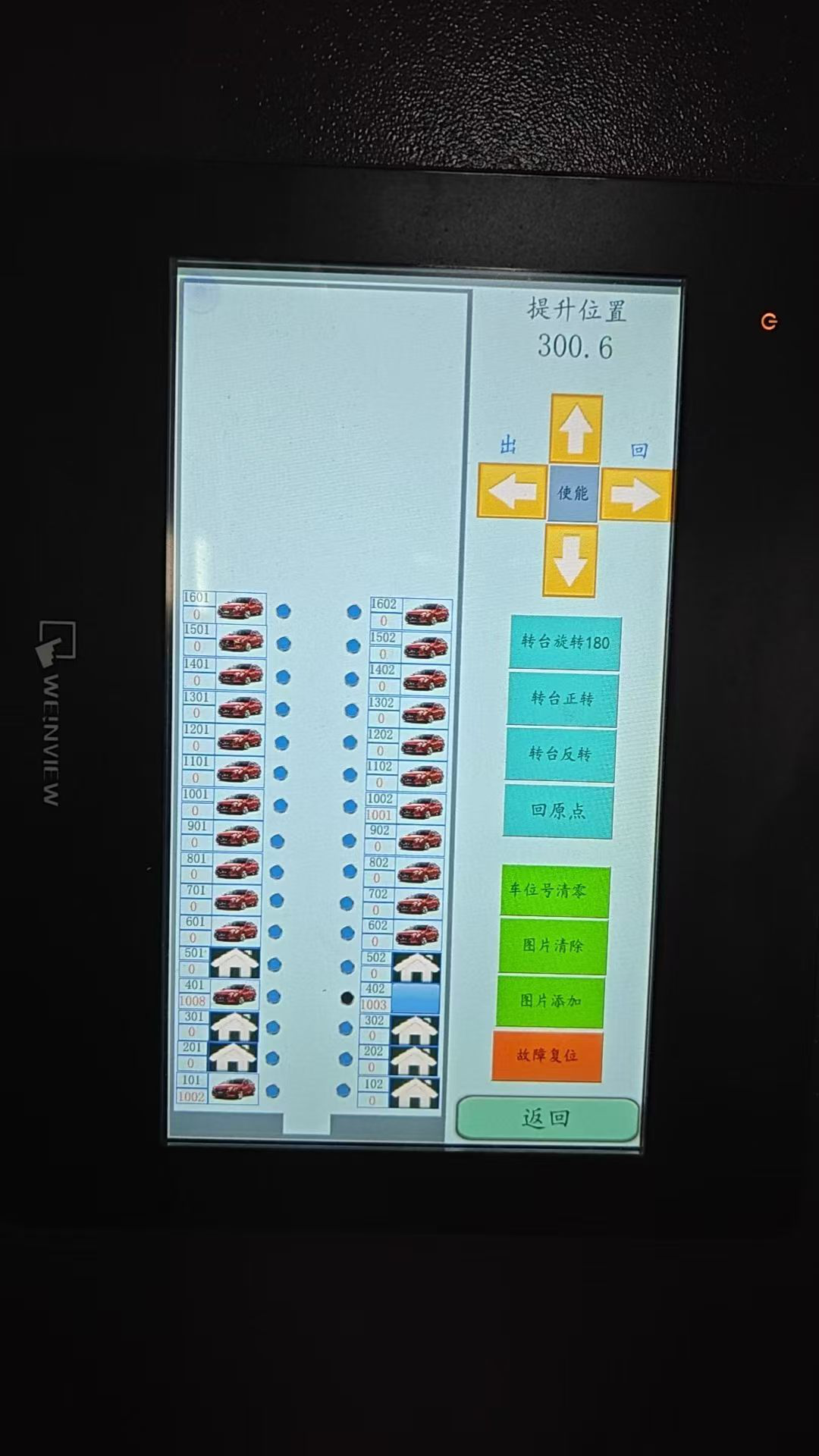 Smart Parking Control Interface